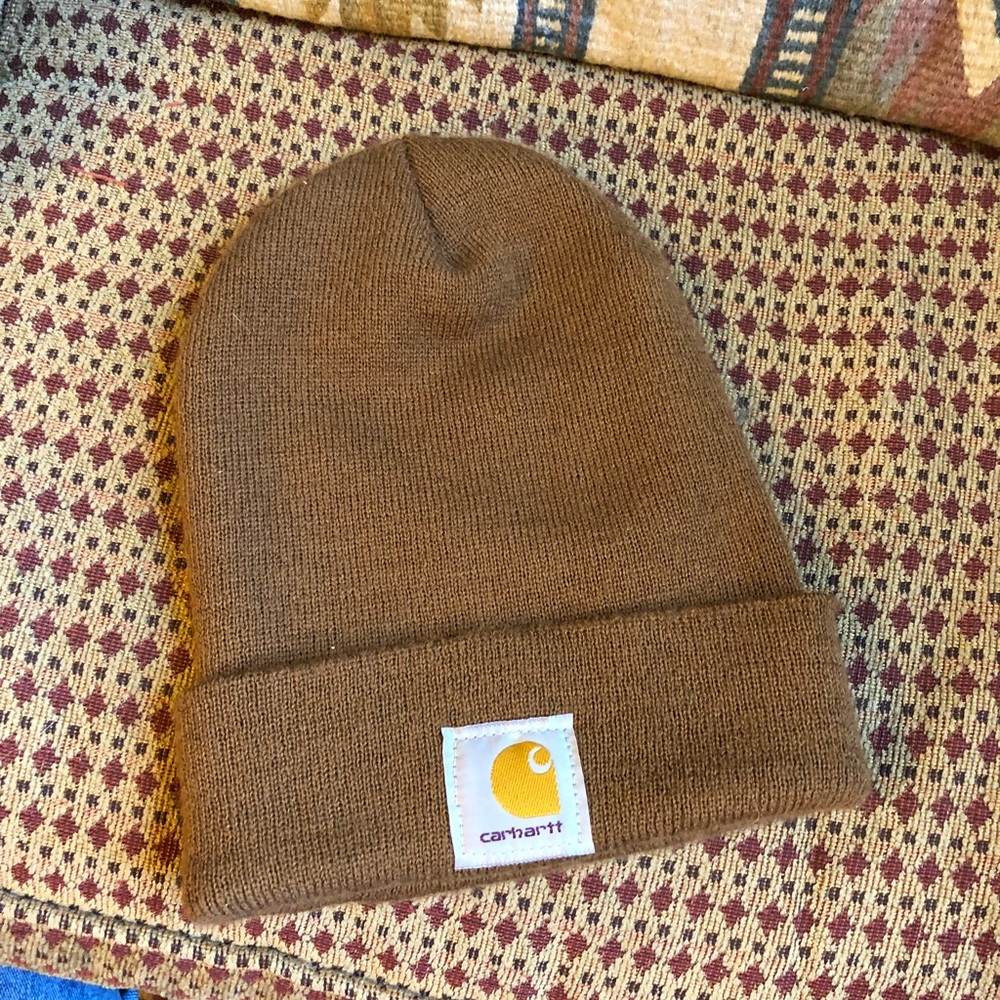 Tan Carhartt beanie